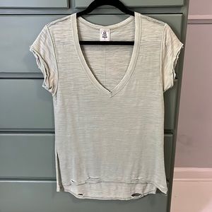 We The Free Distressed V-Neck Shirt